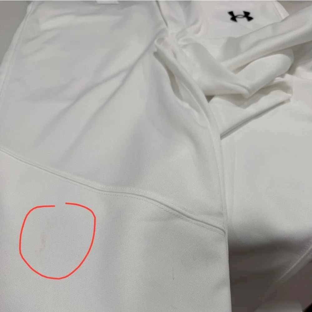 Under Armour Boys White Utility Tapered Baseball Pants 1374382 Youth Large NWT